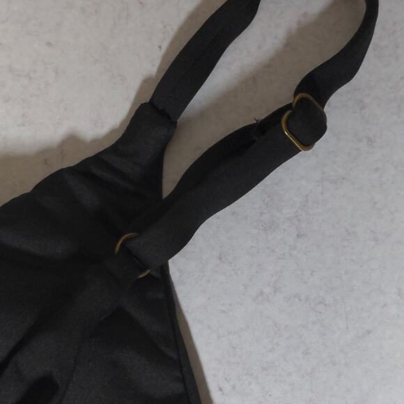 Andie The Santorini Black One Piece Keyhole Cutout Adjustable New L - Picture 7 of 15